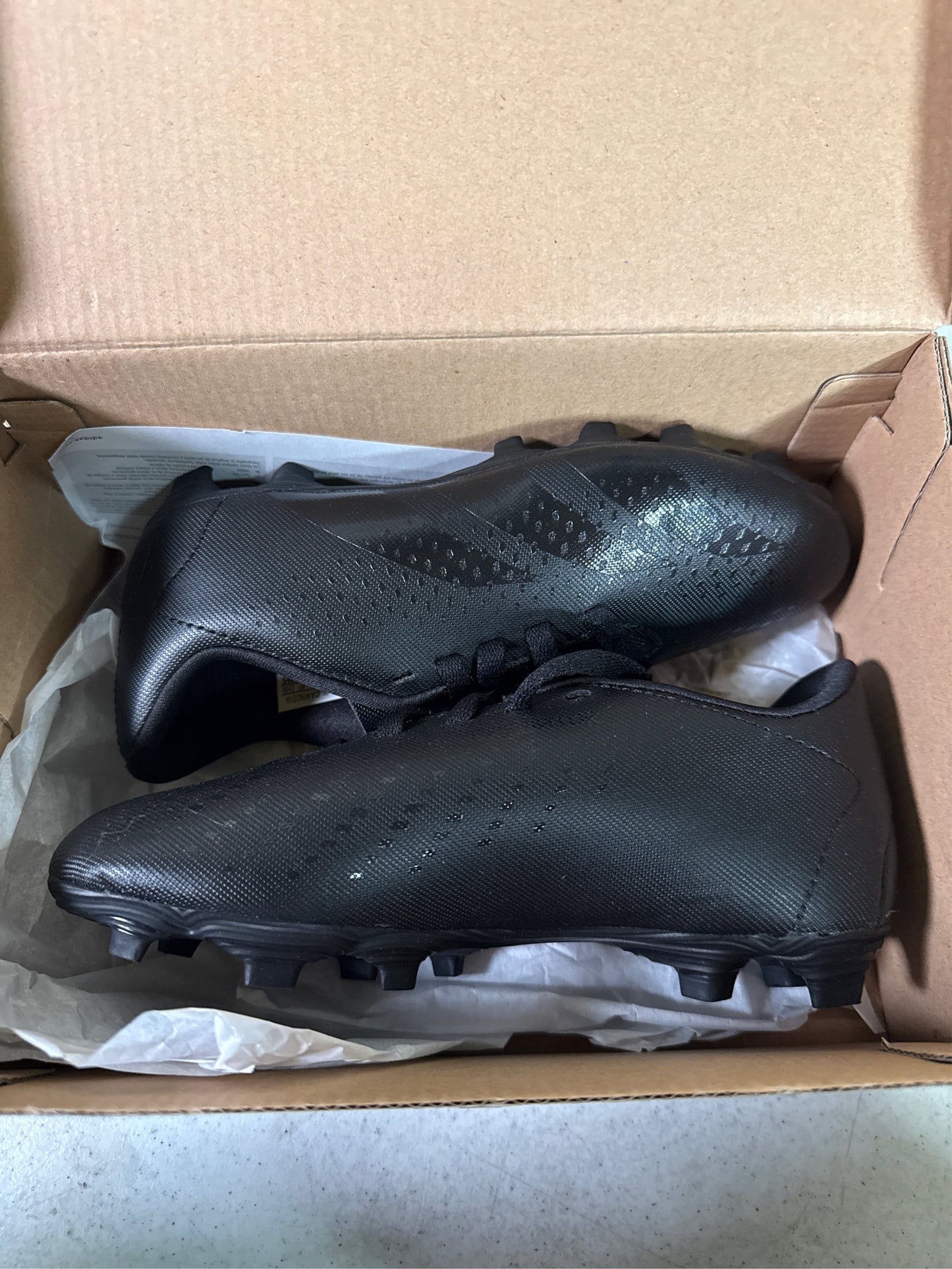 Adidas Predator Accuracy.4 FxG J Kids' Soccer Cleats - Black, Size 13K