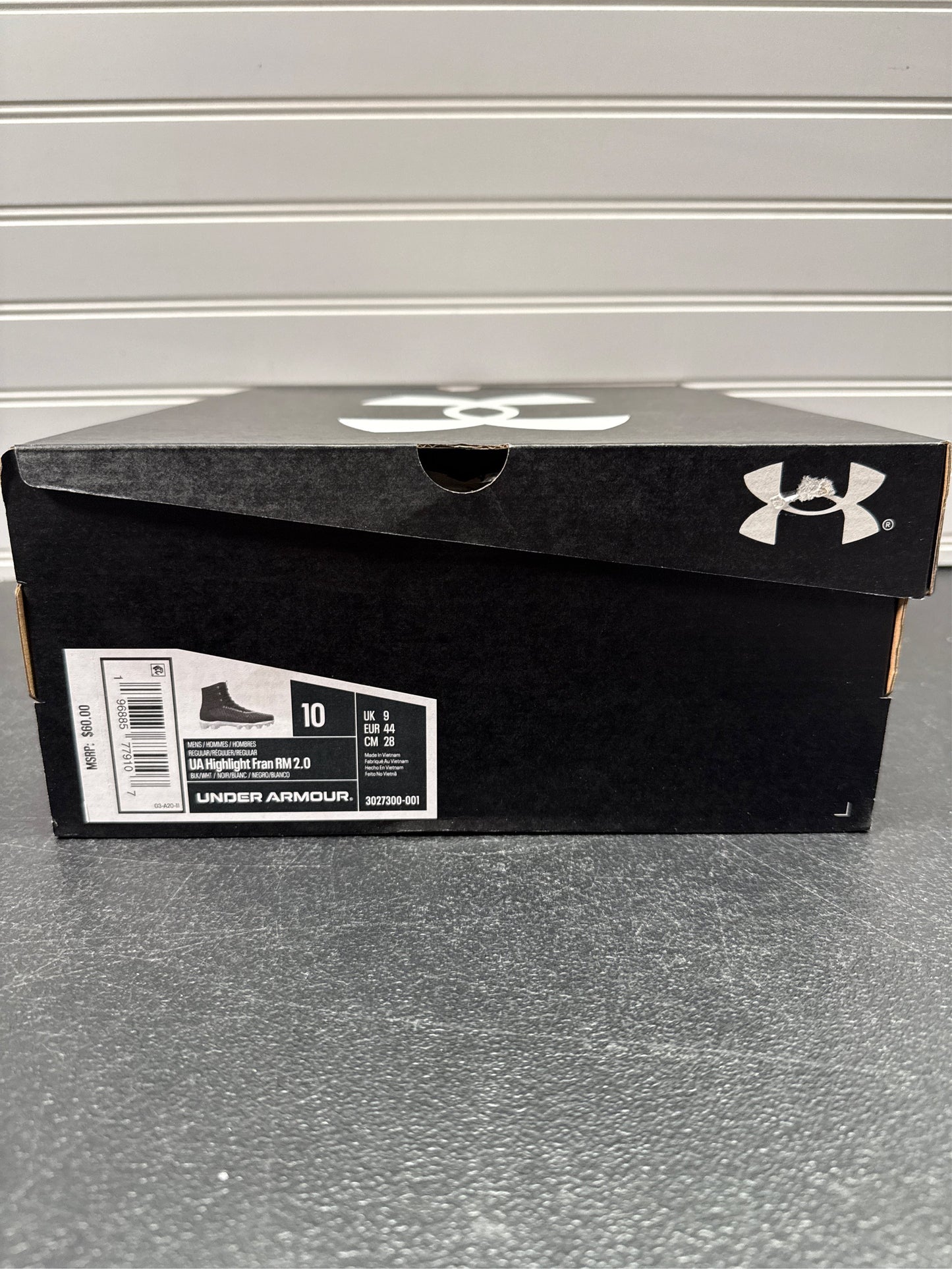 Under Armour Men's Highlight Franchise 2.0 RM Football Cleats - Black, Size 10