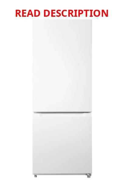 Insignia 11.5 Cu. Ft. Bottom Mount Refrigerator, Energy Star Certified - White