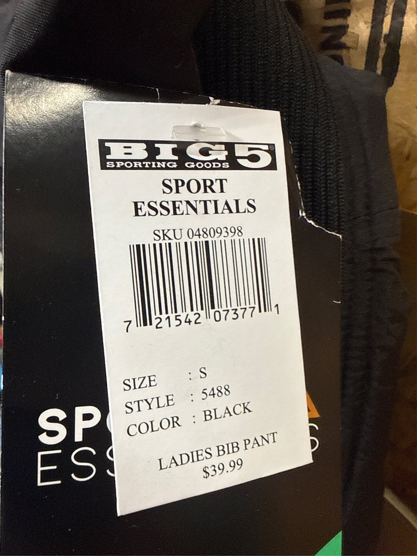 Sport Essentials Women's Adjustable Bib Snow Pants - Black, Size Small