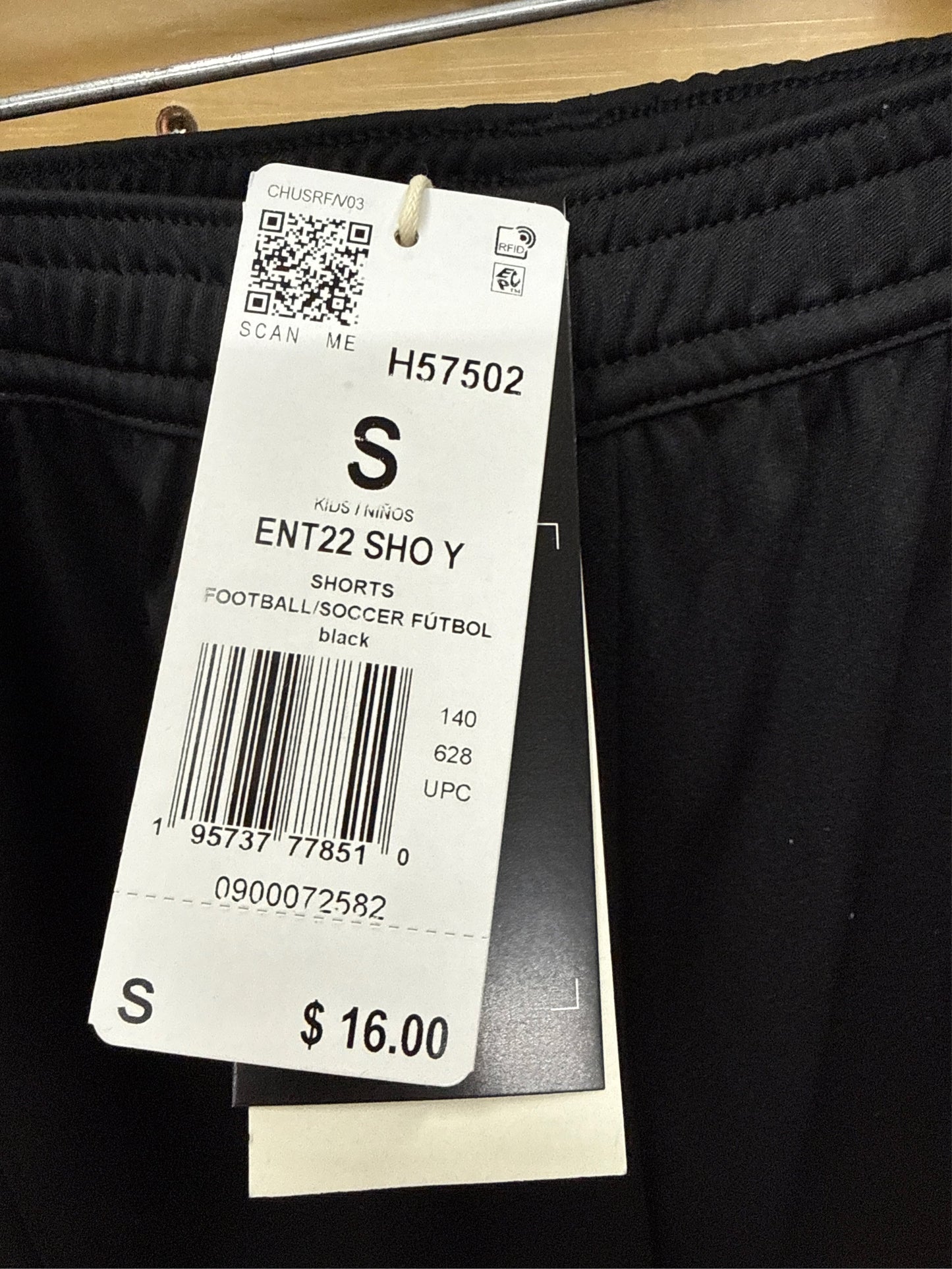 Adidas Kids' Entrada 22 Soccer Shorts - Black, Size S