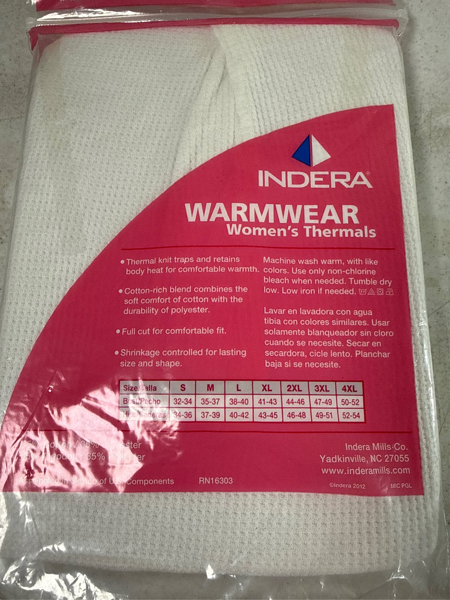 Indera Women's Traditional Warmwear Thermal Underwear Bottoms - Large