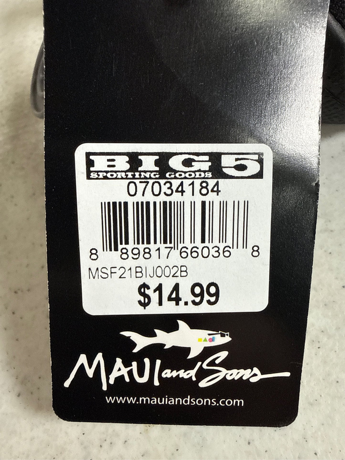 Maui & Sons Tide Kids' Water Shoes - Black, Size 9