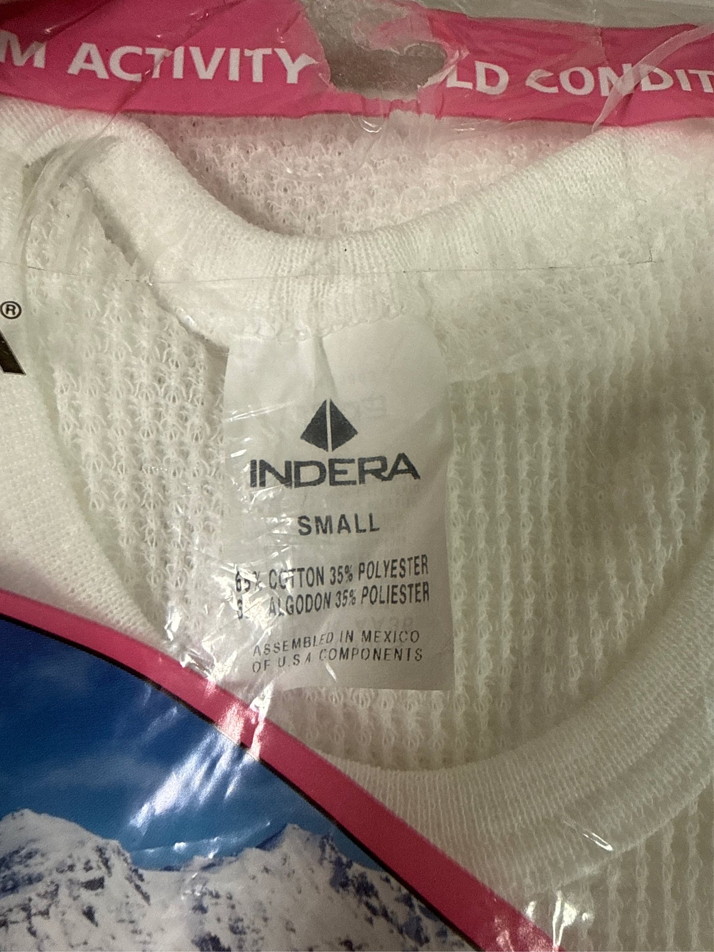 Indera Women's Traditional Thermal Underwear Top - White, Size S