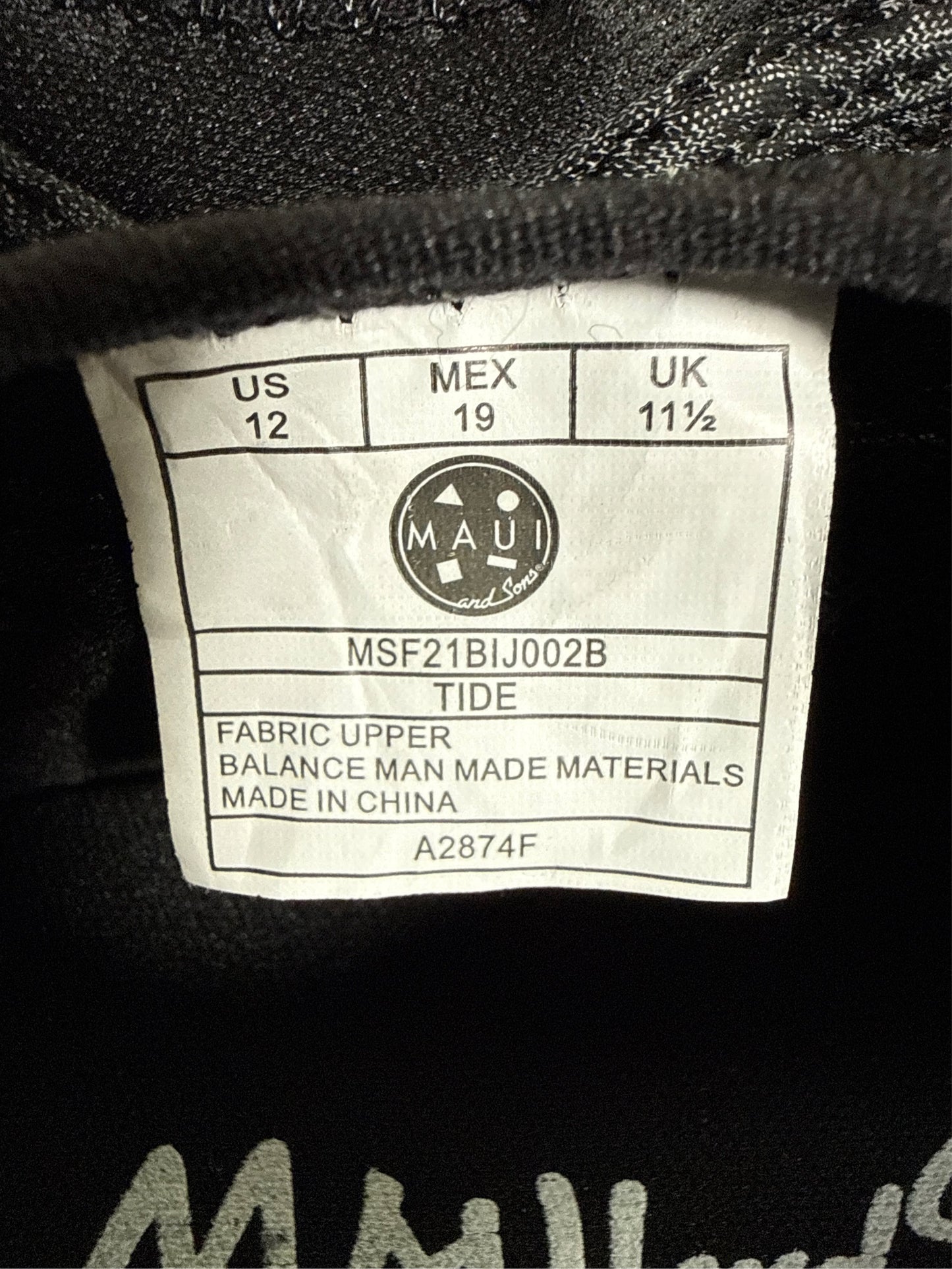 Maui & Sons Kids' Tide Water Shoes - Black, Size 12