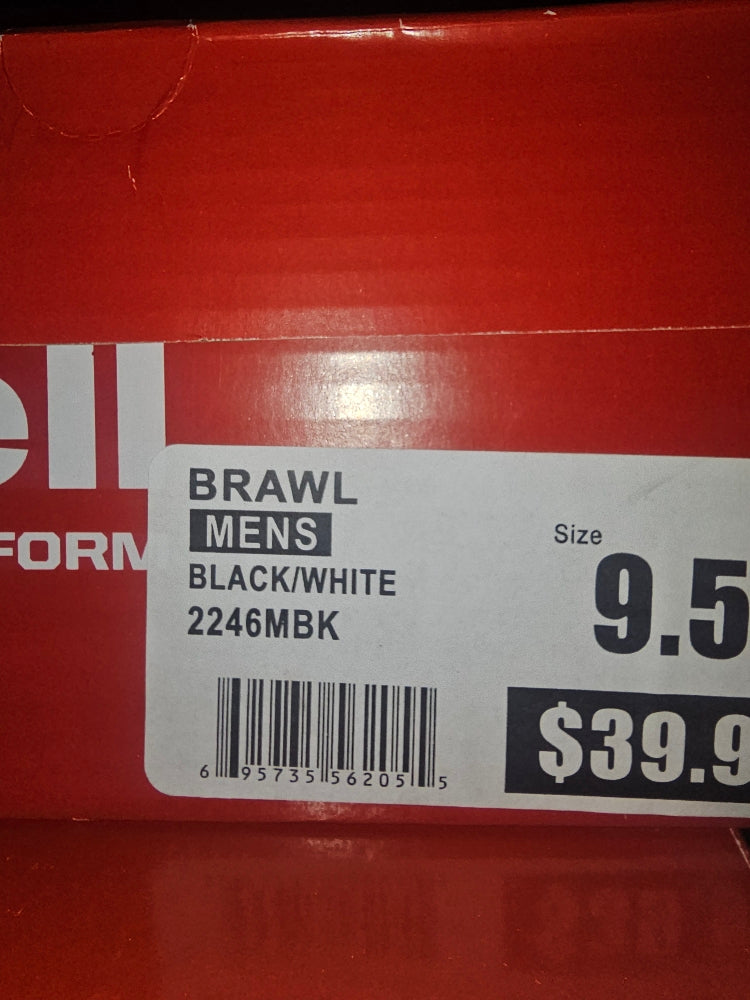 Riddell Brawl RM Men's Football Cleats - Black - Size 9.5