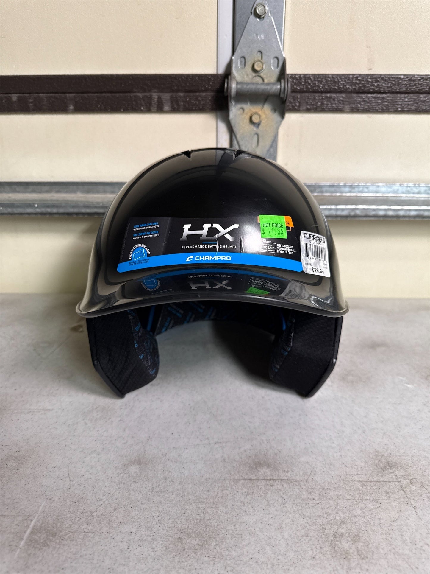 Champro HX Rookie Junior Baseball Batting Helmet - Black