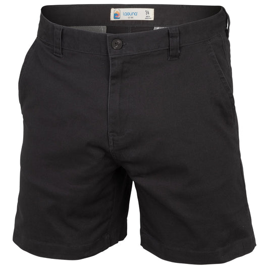 Laguna Men's Flat Front Chino Shorts, Grey - Size 38