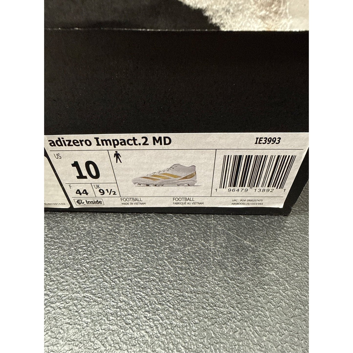 Adidas Mens Adizero Impact.2 Molded Football Cleats Size 10