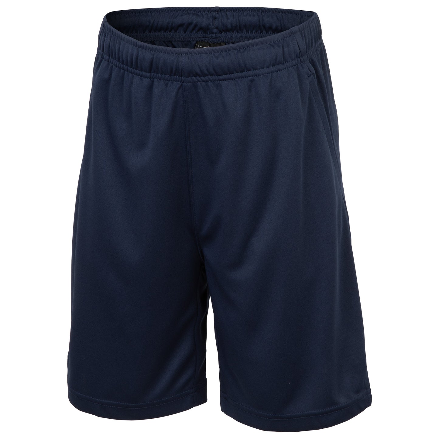 Fit Essentials Kids' Athletic Training Shorts - Dark Blue, Size Medium