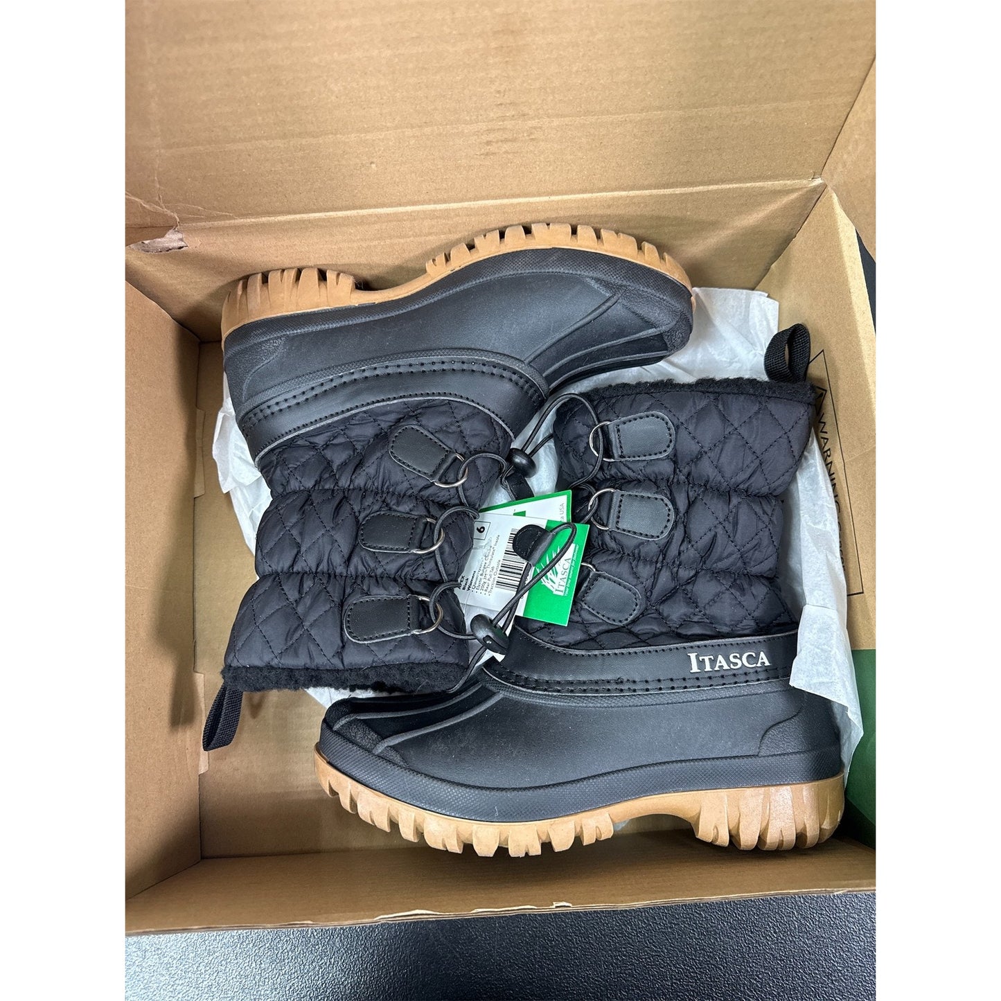 Itasca Apex Women's Shoes - Cozy, Stylish Winter Boots in Black, Size 6