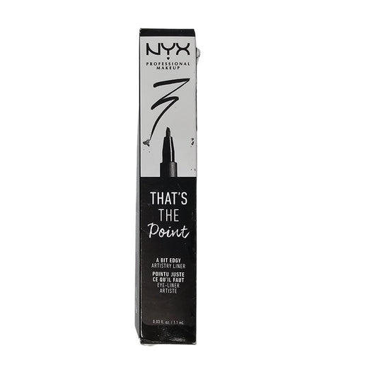 NYX Professional Makeup That's The Point Eyeliner - A Bit Edgy - Black - 0.03 fl oz