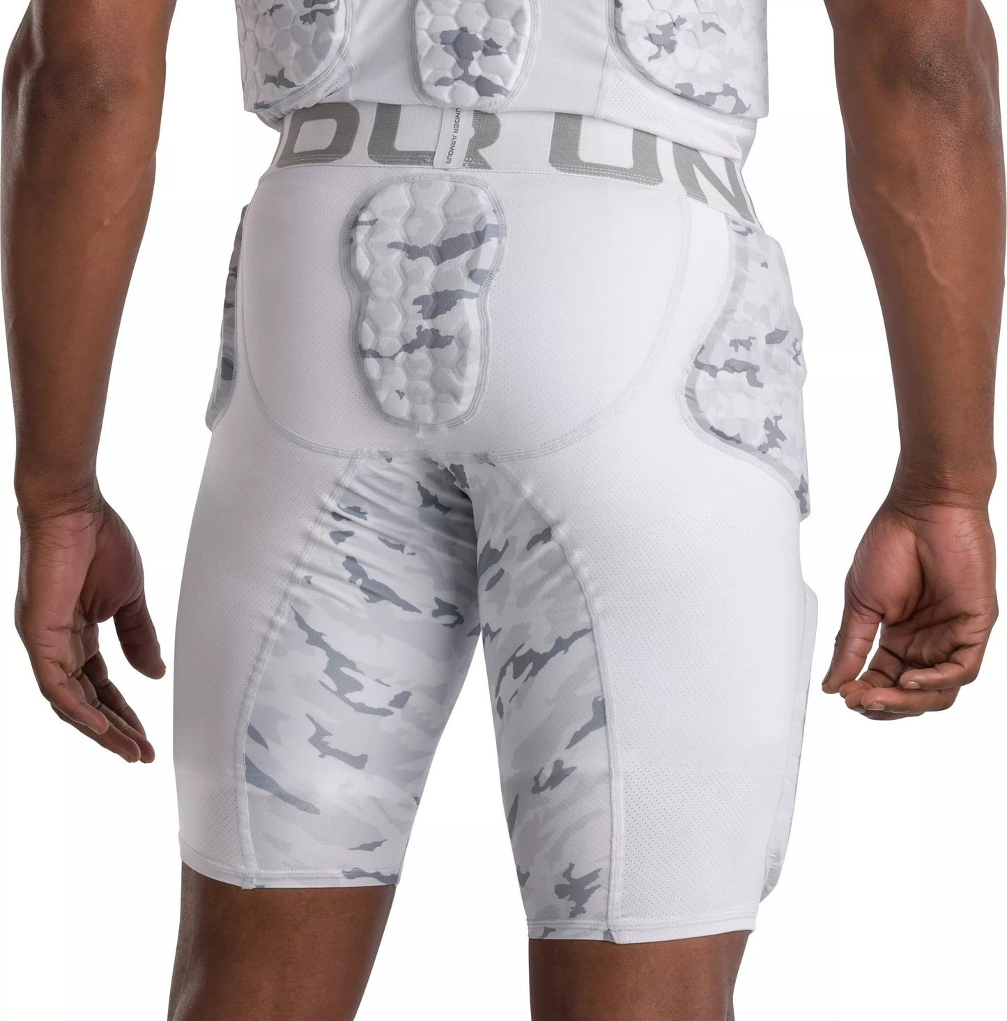 Under Armour Pro 5-Pad Football Girdle - White Camo, Large