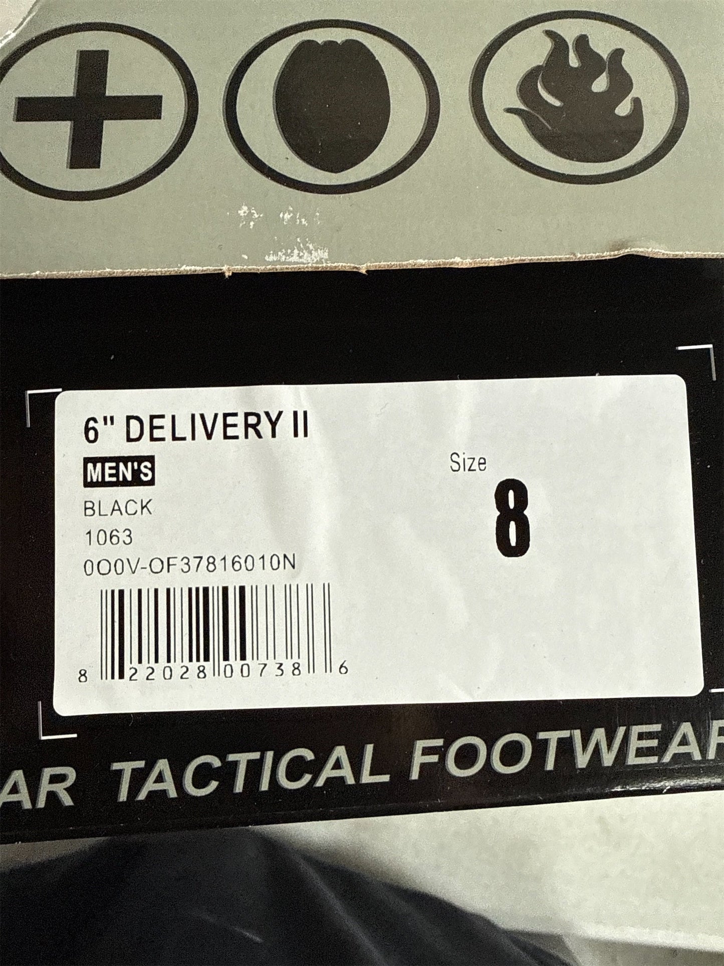 Response Gear Men's Delivery 2.0 6-Inch Service Boots - Black, Size 8