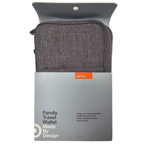 Travel Wallet Heather Gray - Made By Design