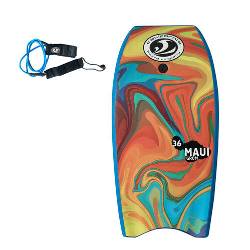 California Board Company Maui Grom 36-Inch Bodyboard with Leash
