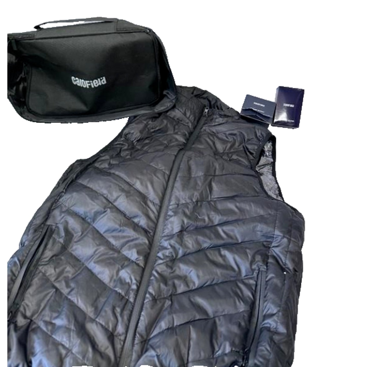 CaroField Men's Heated Vest W/Battery Pack Black