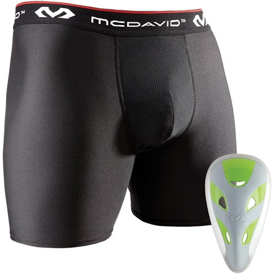 Mcdavid Boy s Boxer Briefs w/ Athletic Cup Protection, For Youth Sports, Teen R