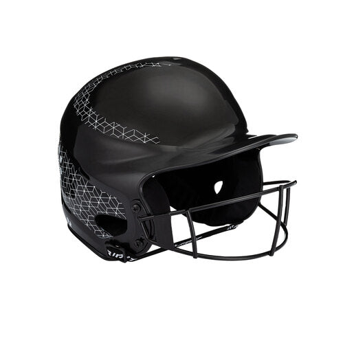 RIP-IT Vision Classic 2.0 Softball Batting Helmet with Face Guard - Black, S/M