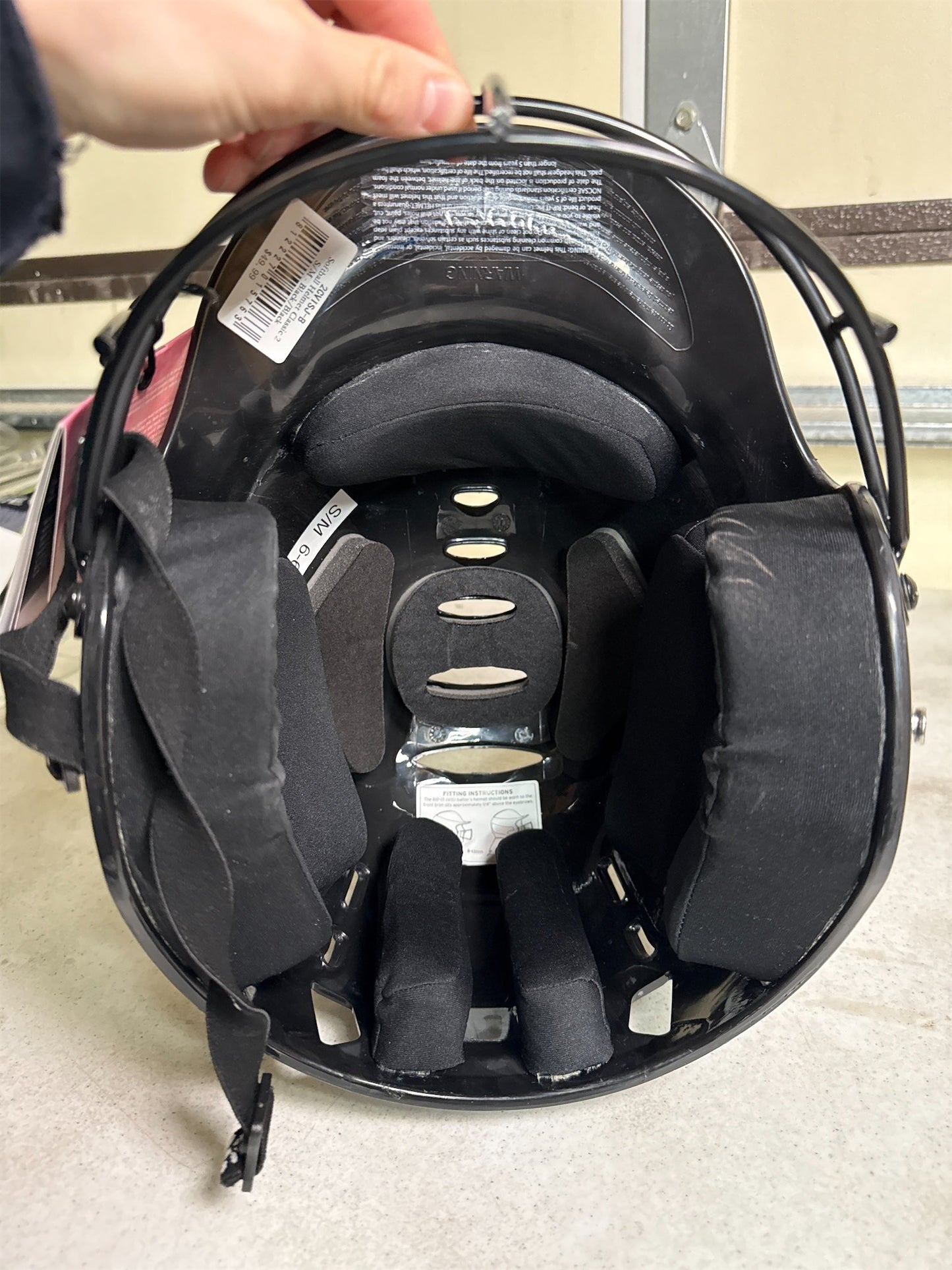 RIP-IT Vision Classic 2.0 Softball Batting Helmet with Face Guard - Black, S/M