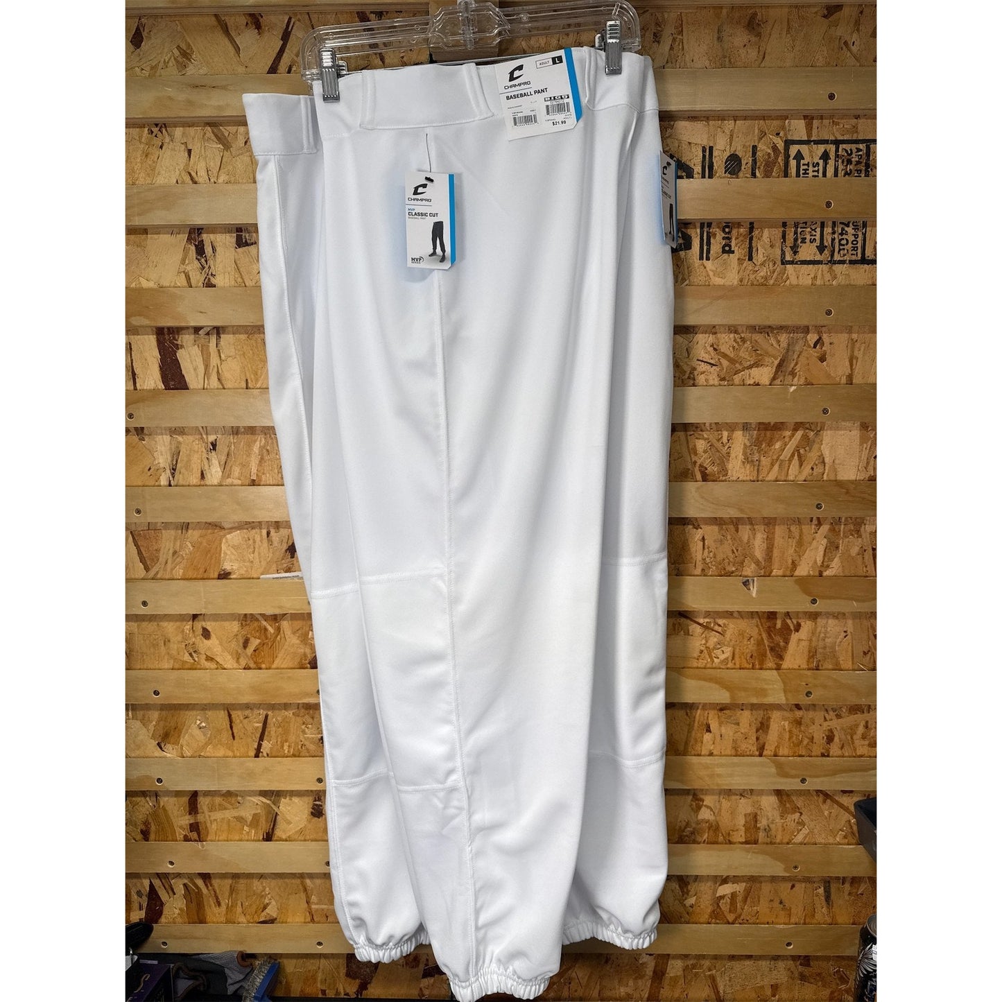 Champro Adult Classic Elastic Bottom Baseball Pants - L