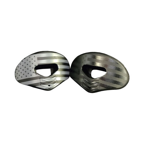 Soldier Sports America Lip Protector Mouthguard - 2 Pack, Black/White, One Size
