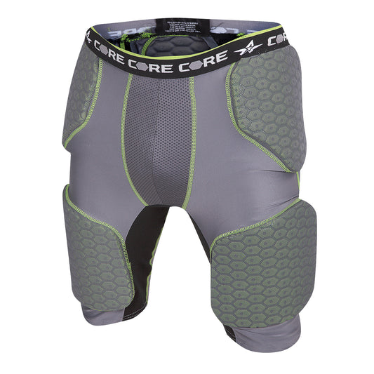 Alleson Adult Integrated 5-Pad Football Girdle - Charcoal, 2XL
