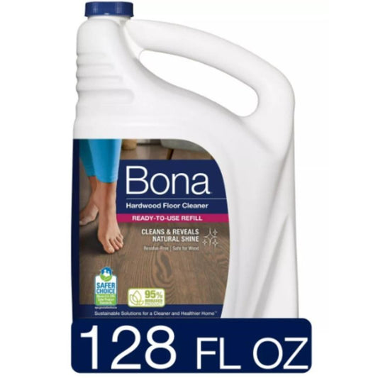 BONA Hardwood Unsented Floor Cleaner 128oz- 2 Pack