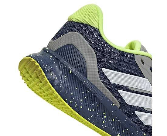 Adidas Kids' Runfalcon 5.0 Athletic Shoes - Navy/Yellow - Size 7