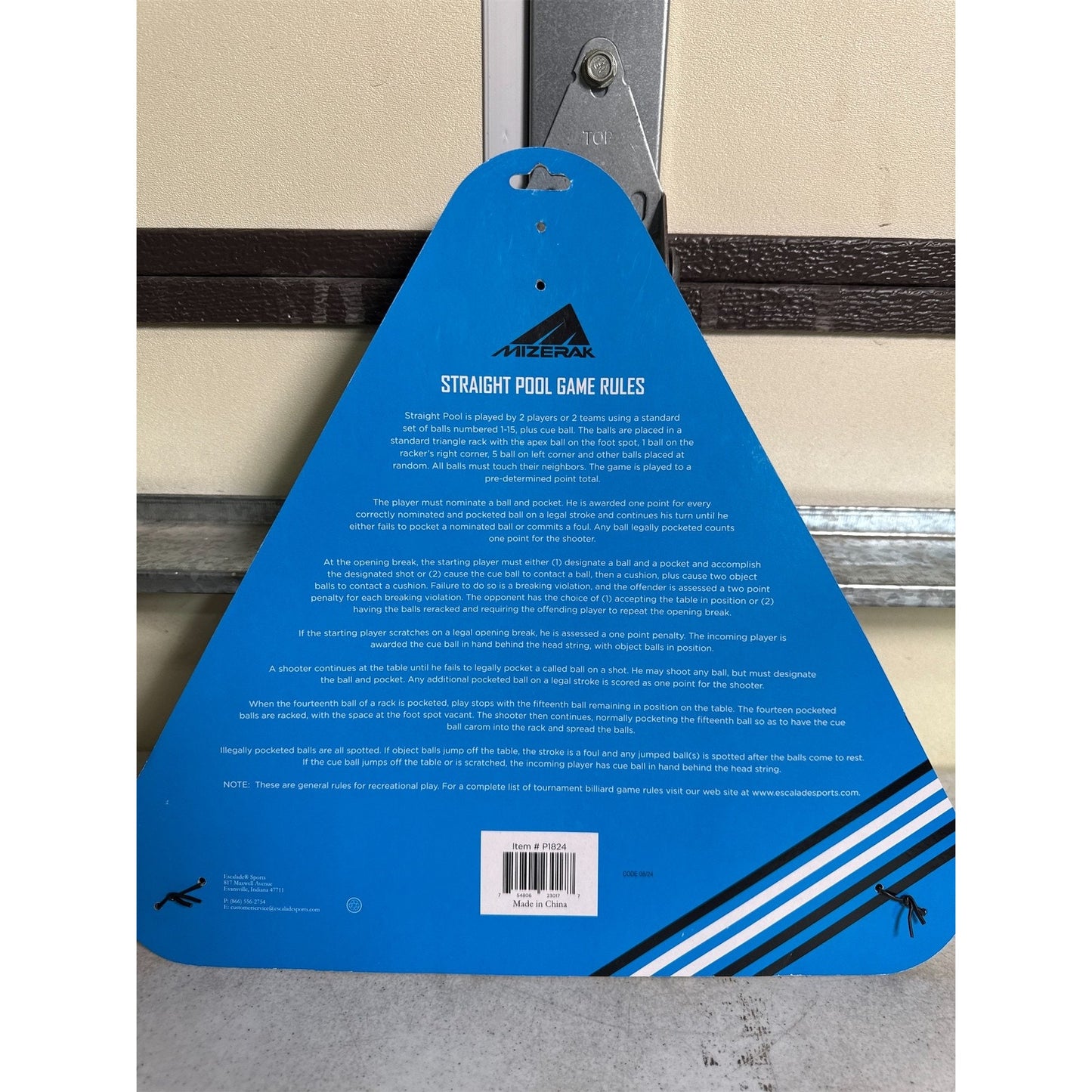 Mizerak Ergonomic Triangle Rack for Pool Balls - Durable & Stylish Design