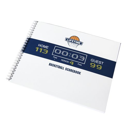 Lifetime Basketball Scorebook - 30 Game Tracker with Instructional Sheet