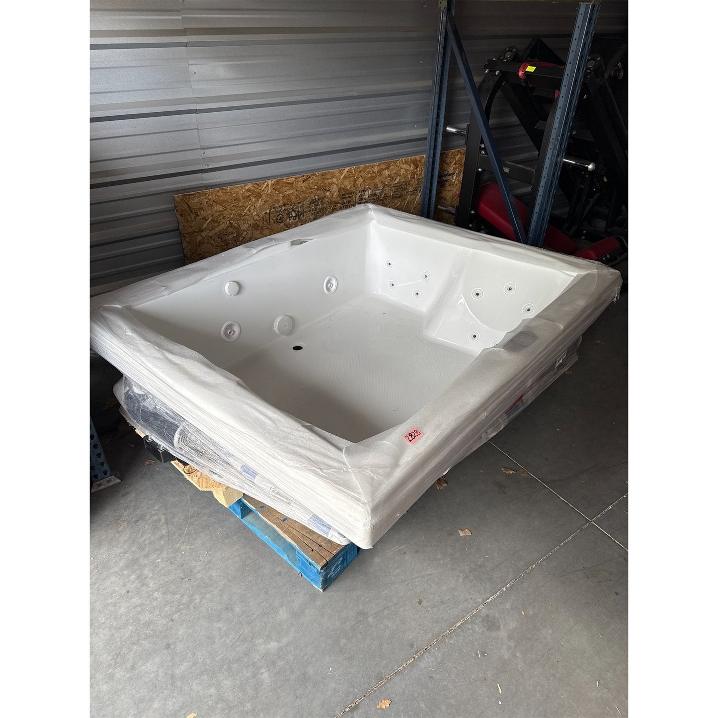 Jacuzzi Fuzion KQ35959 72x60 Rectangular Whirlpool Bathtub, Center Drain - White