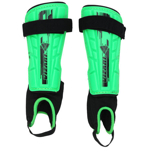 Vizari Avalon Youth Soccer Shin Guards with Ankle Protection - Black/Green