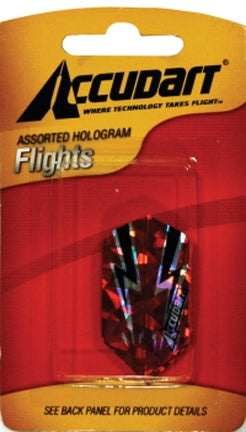 Accudart D4561 Hologram Dart Flights - Multi-Color, One Size