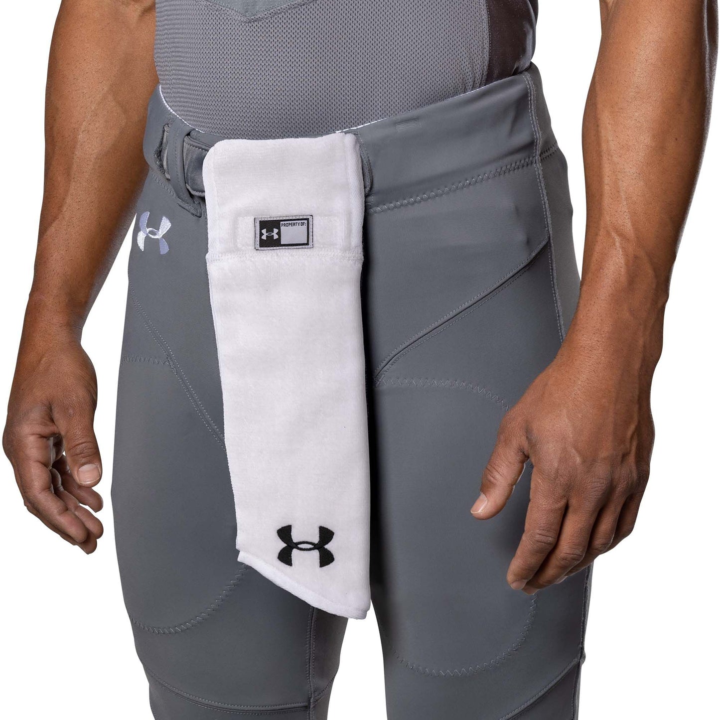 Under Armour Low-Bulk Football Towel - White, One Size