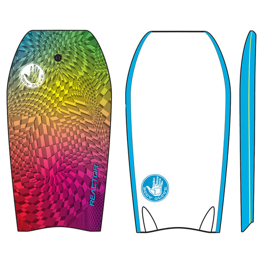 Body Glove Reactor 41" Bodyboard - Multicolor Geometric Design