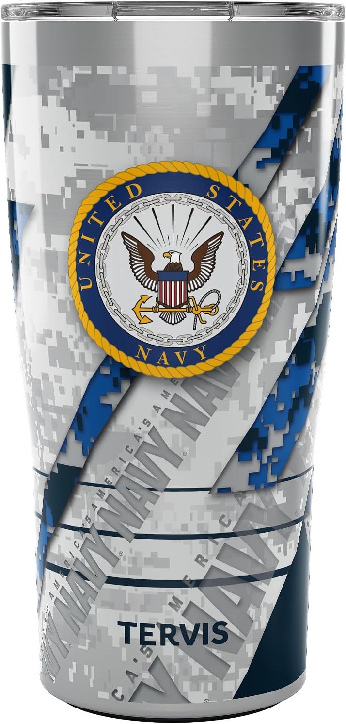 Tervis 20 oz US Navy Stainless Steel Tumbler with Slider Lid