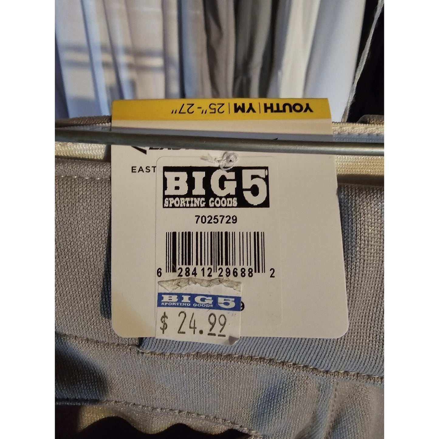 Easton Youth Pro Pull-Up Baseball Pants- Grey Youth Medium