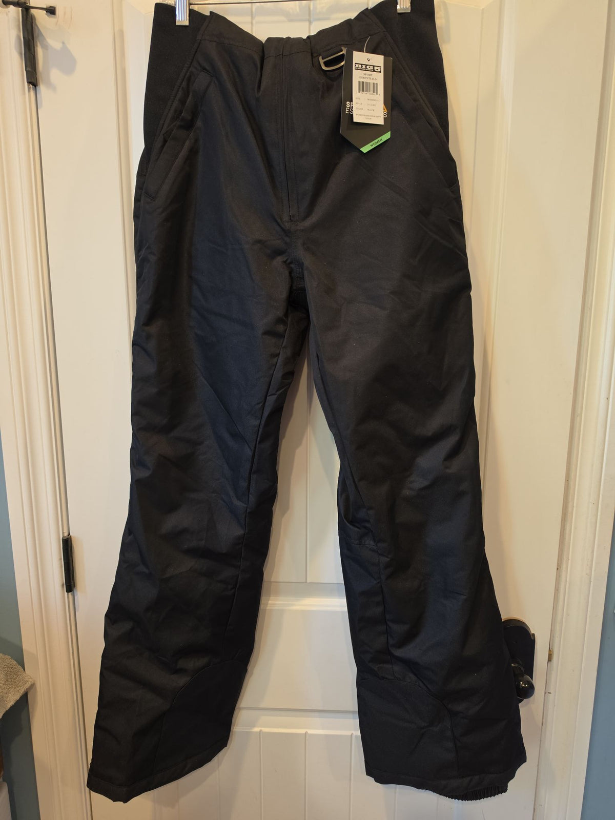Sport Essentials Women's Black Snow Bib Pants - Small