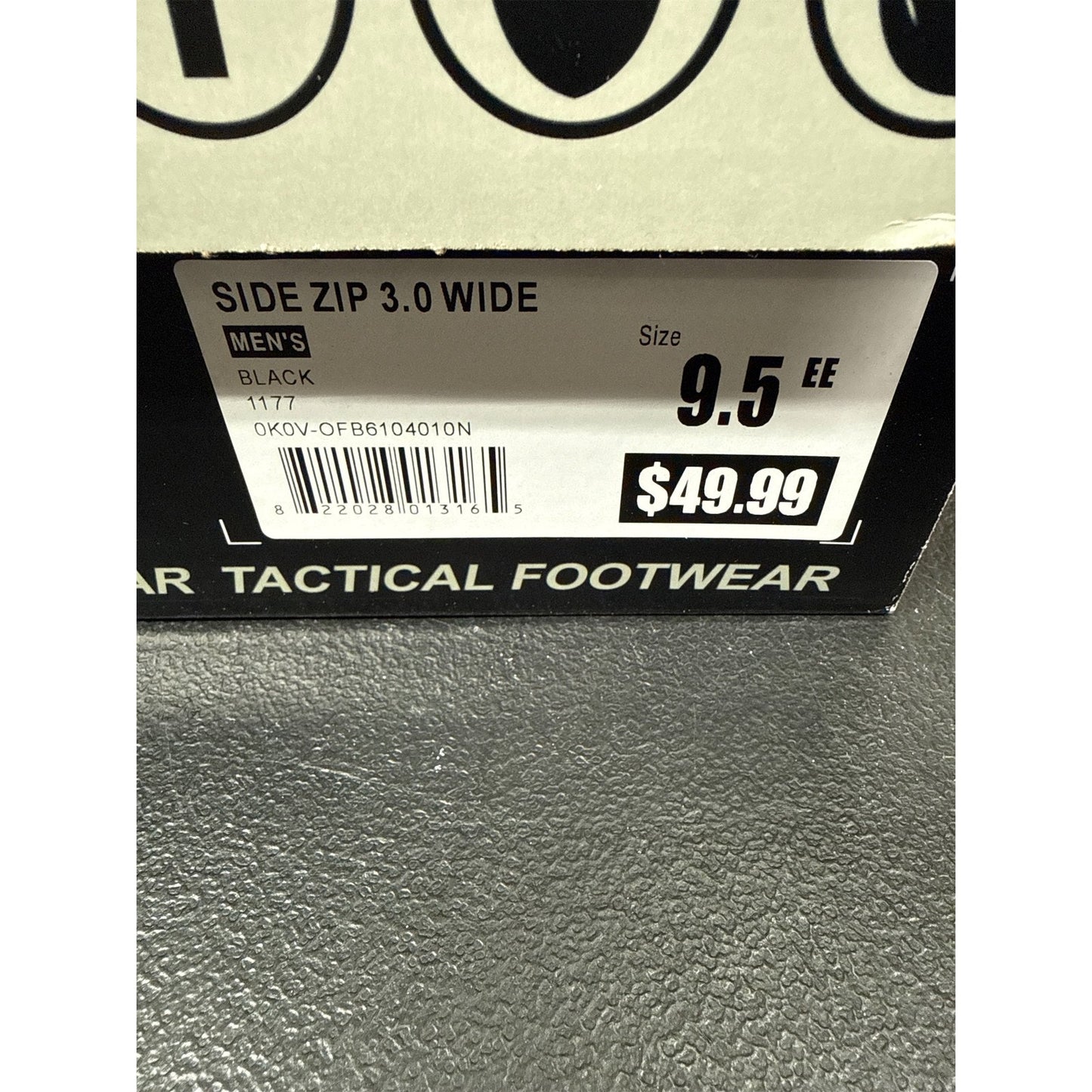 Response Gear Men's Side Zip 3.0 Wide Tactical Boots - Size 9.5 EE