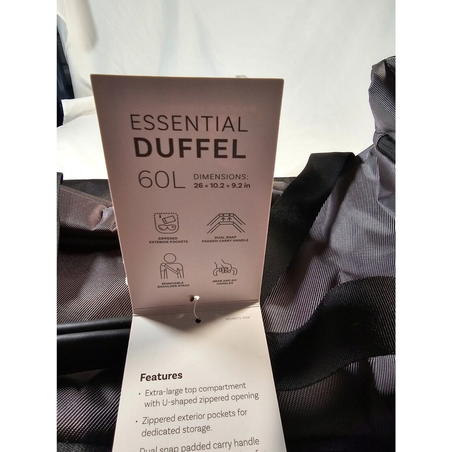 High Sierra 60L Essential Duffel Bag - Mercury/Black