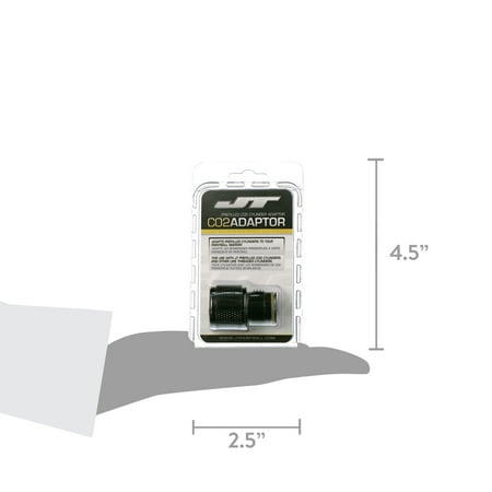 JT Paintball 90g CO2 Air Tank Adapter - Black, One Size
