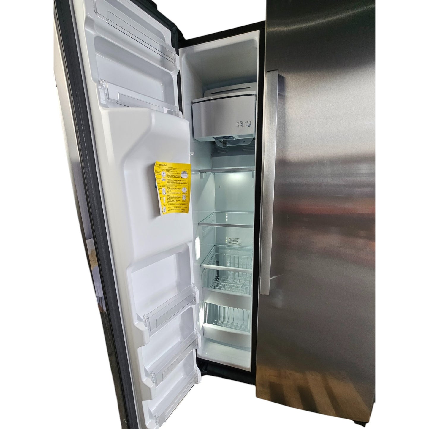 GE 21.8 Cu.Ft. Side-by-Side Counter-Depth Refrigerator Stainless Steel GZS22IYNFS