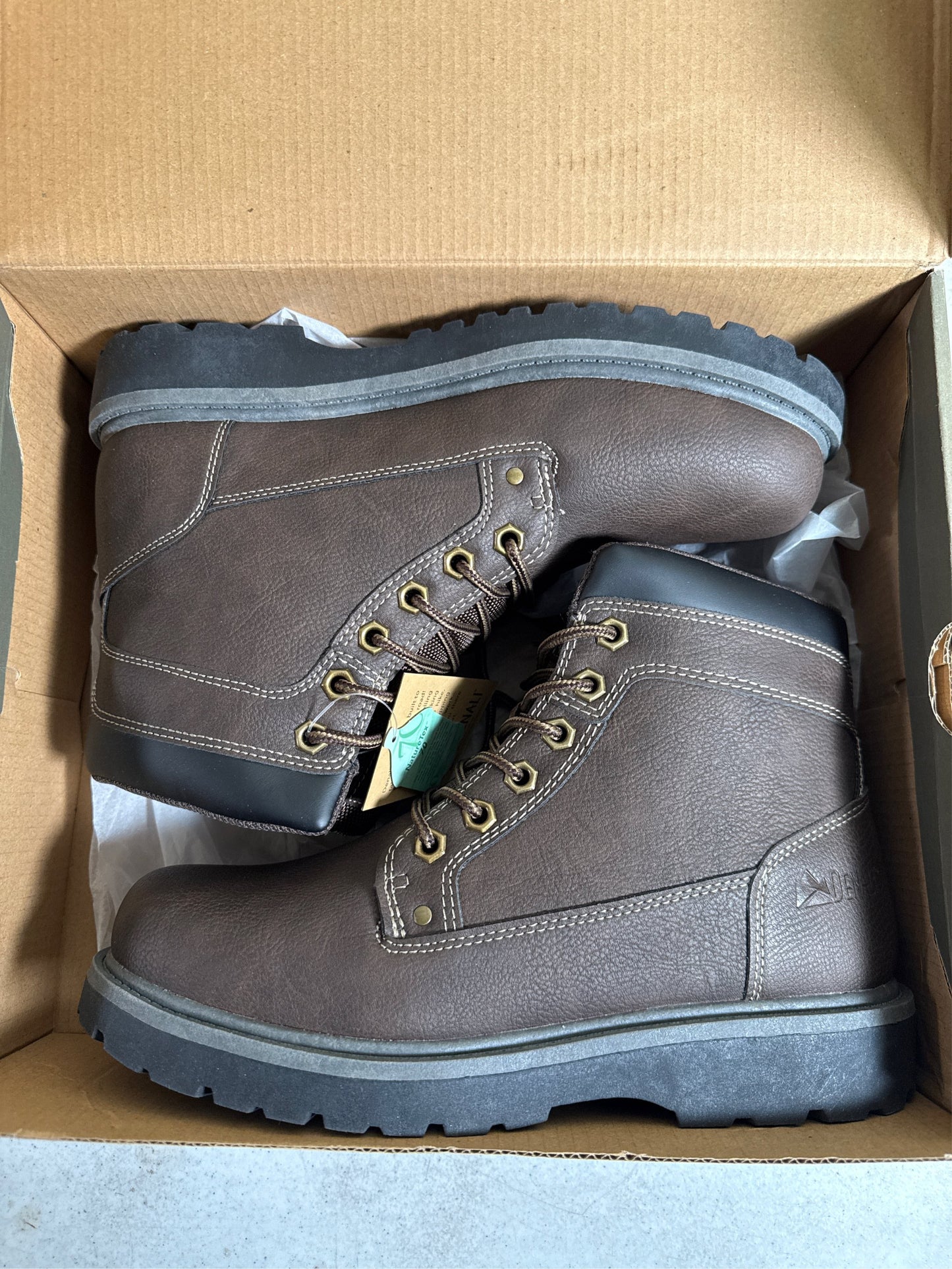 Denali Bullseye Men's Work Boots - Chocolate Brown, Size 8