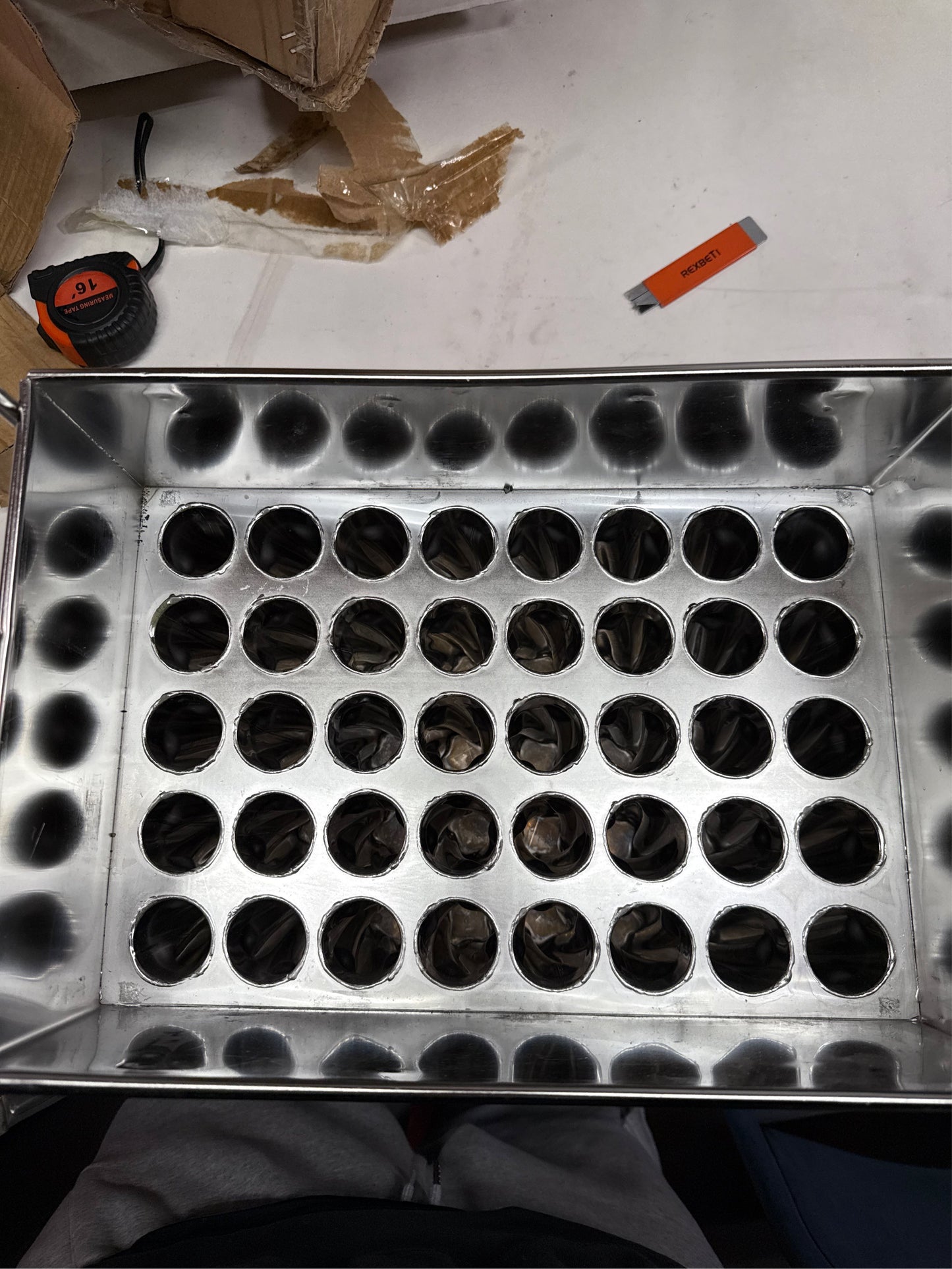 40Pcs Stainless Steel Popsicle Molds Metal Ice Cream Molds Large Durable Popsicle Mold Silver Ice Cream Mold for Home Commercial Use Single Cup Capacity 82g (40Pcs/82g)