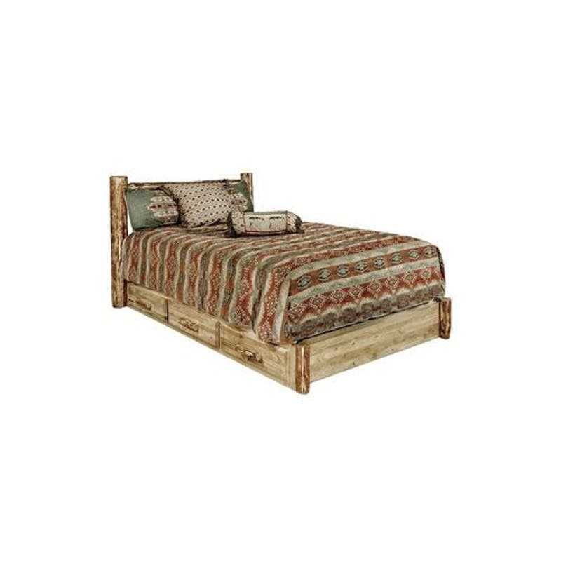 Montana Woodworks California King Platform Bed With Storage (Log or Lodge Pole)