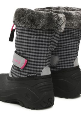 Kamik Rosie Girls Winter Snow Boots, Gray/Pink, Size 6