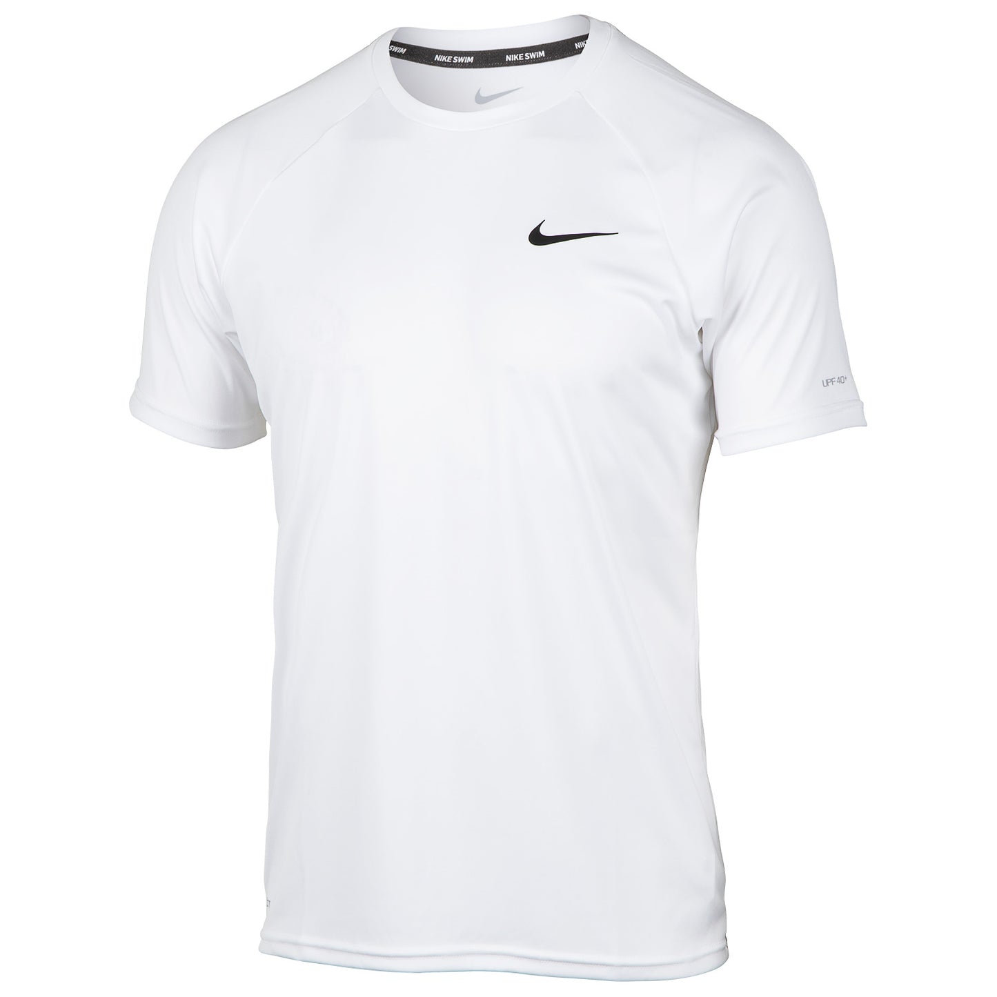 Nike Men's Short-Sleeve Swim Shirt - White, Size L