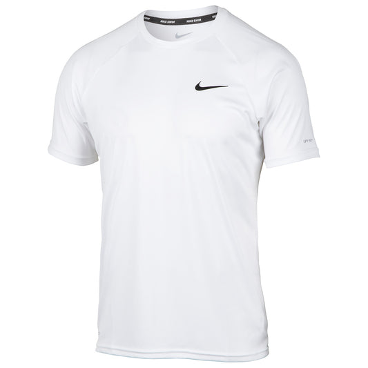 Nike Men's Short-Sleeve Swim Shirt - White, Size L