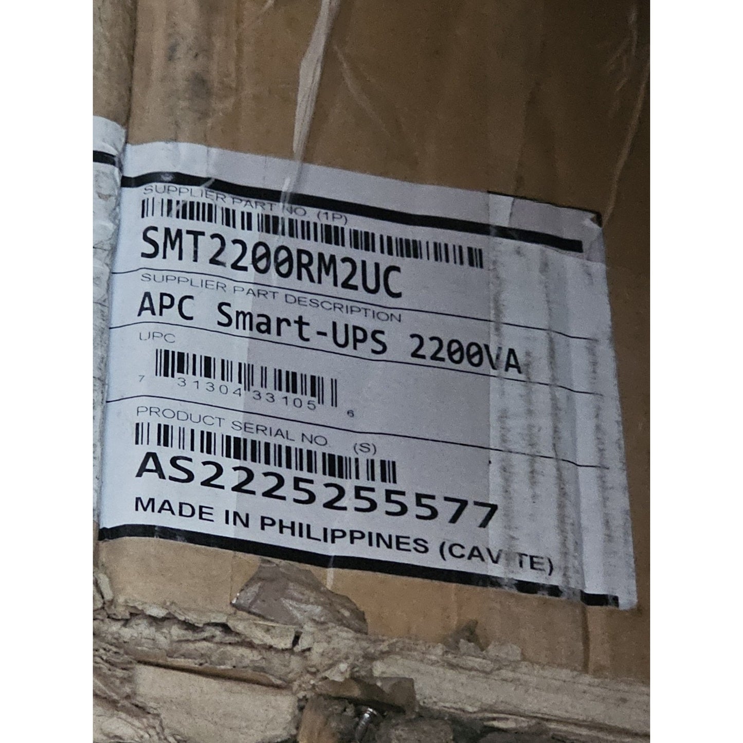 APC SMT2200RM2UC Smart-UPS 2200VA LCD RM 2U 120V with SmartConnect